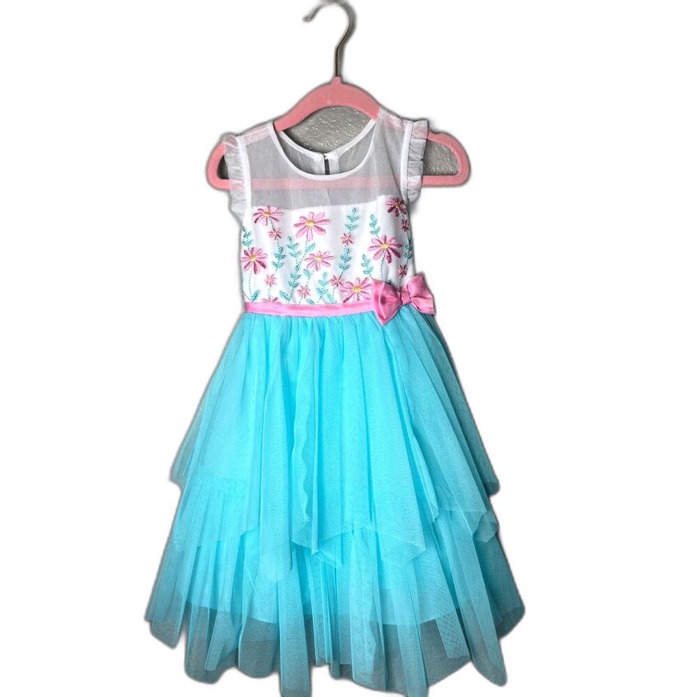 Jona Michelle Size 2T Toddler Tulle Floral Dress